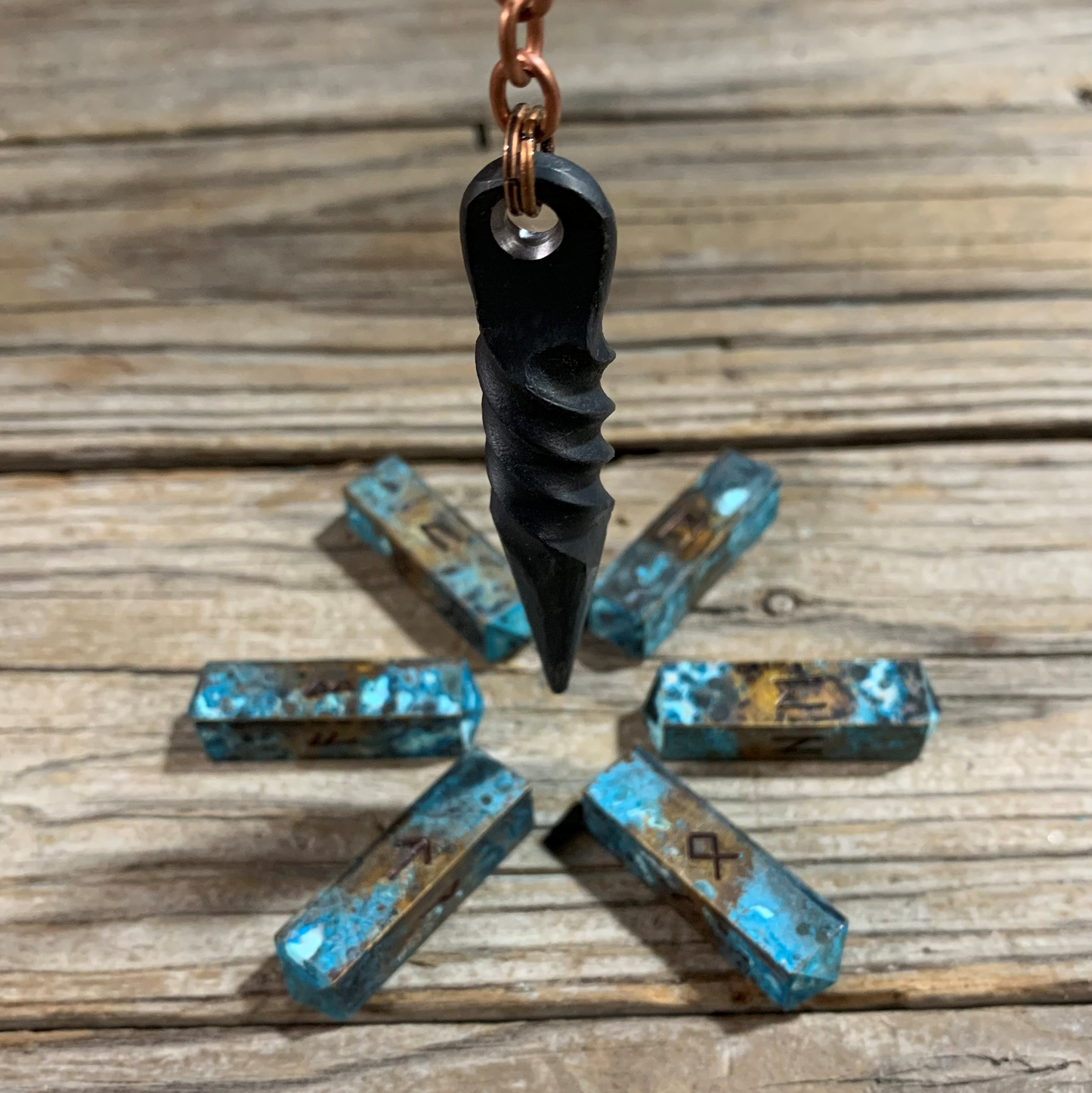 Magical Iron Pendulum for Divination, Scrying, and Ritual Use | Hand-Forged Occult Tool